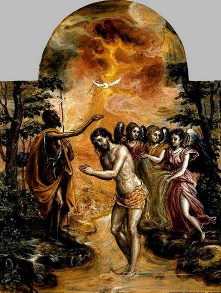 GRECO, El Baptism of Christ